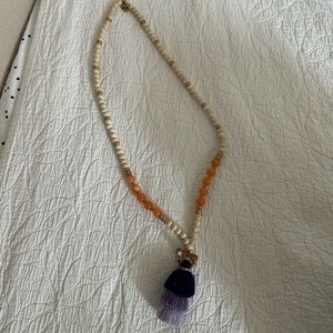Clemson Beaded Tiger Necklace